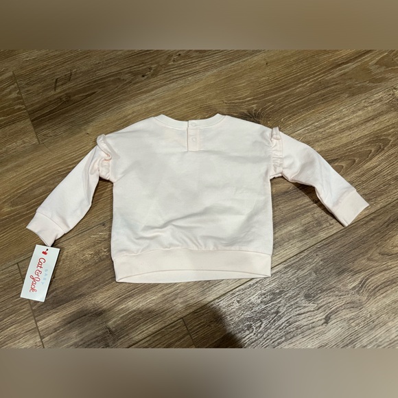 Cat and Jack NWT Baby Girl Bird and Rainbow Sweatshirt size 6 to 9 month - Picture 5 of 5